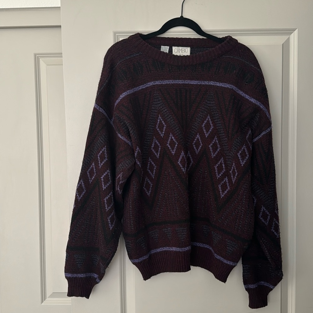 Vintage patterned sweater
